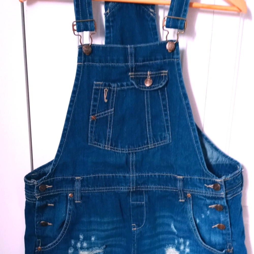 Lei denim shorts overall